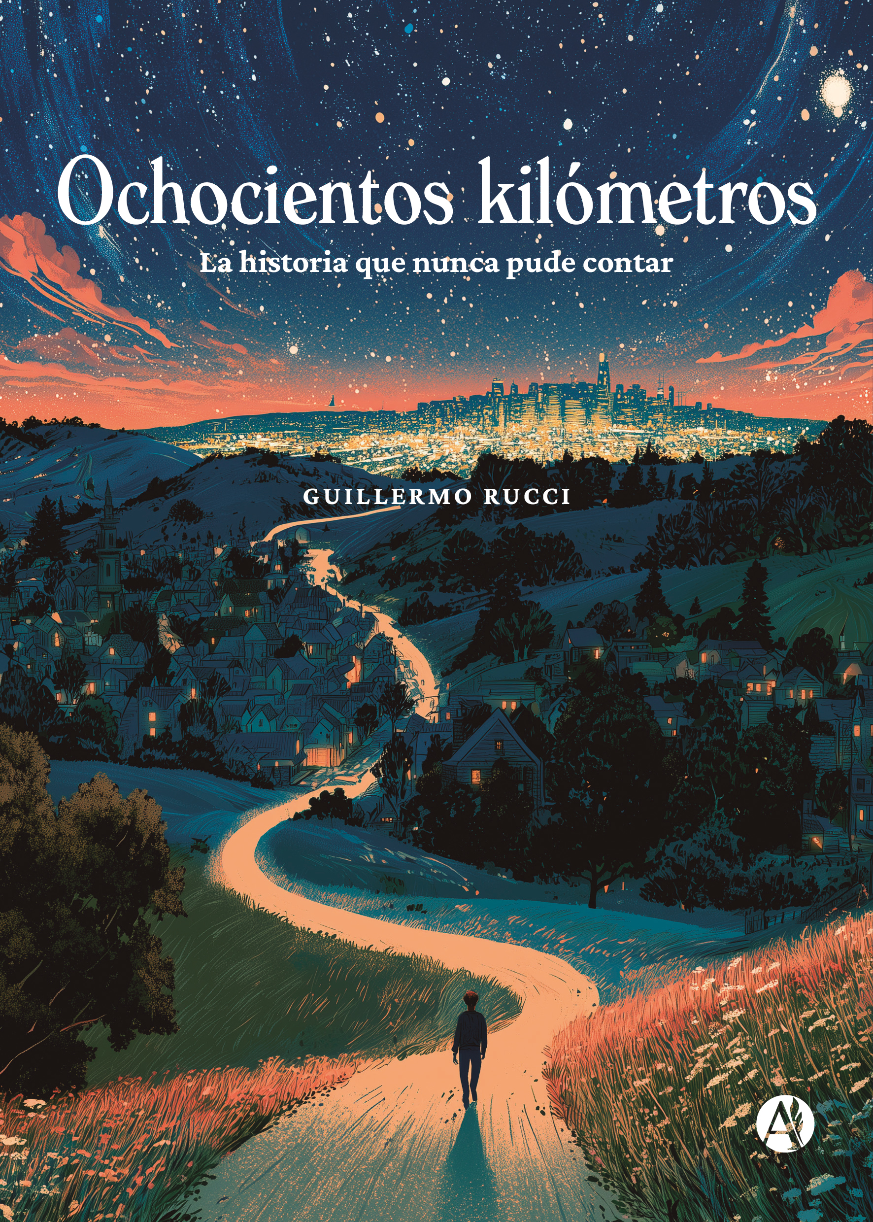 Portada del libro Ochocientos kilómetros de Guillermo Rucci