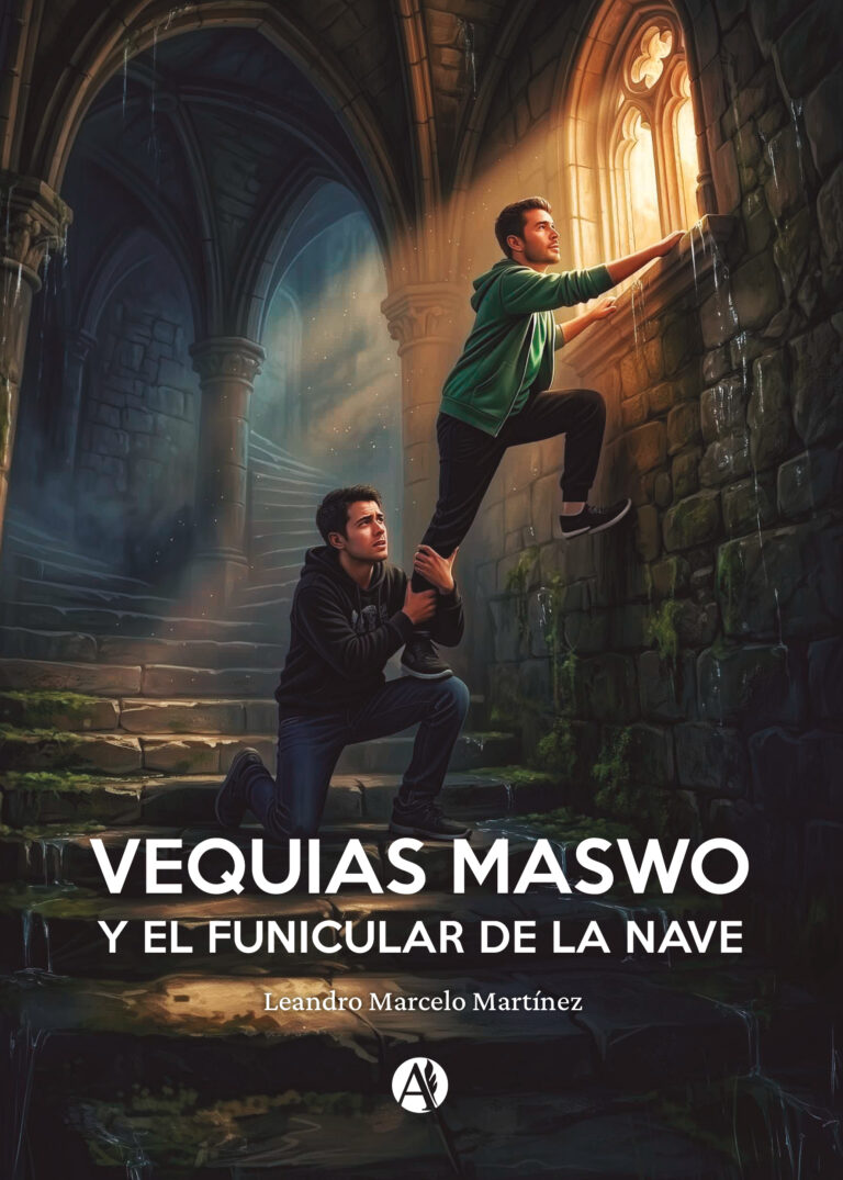Portada del libro Vequias Maswo y el funicular de la nave de Leandro Marcelo Martínez