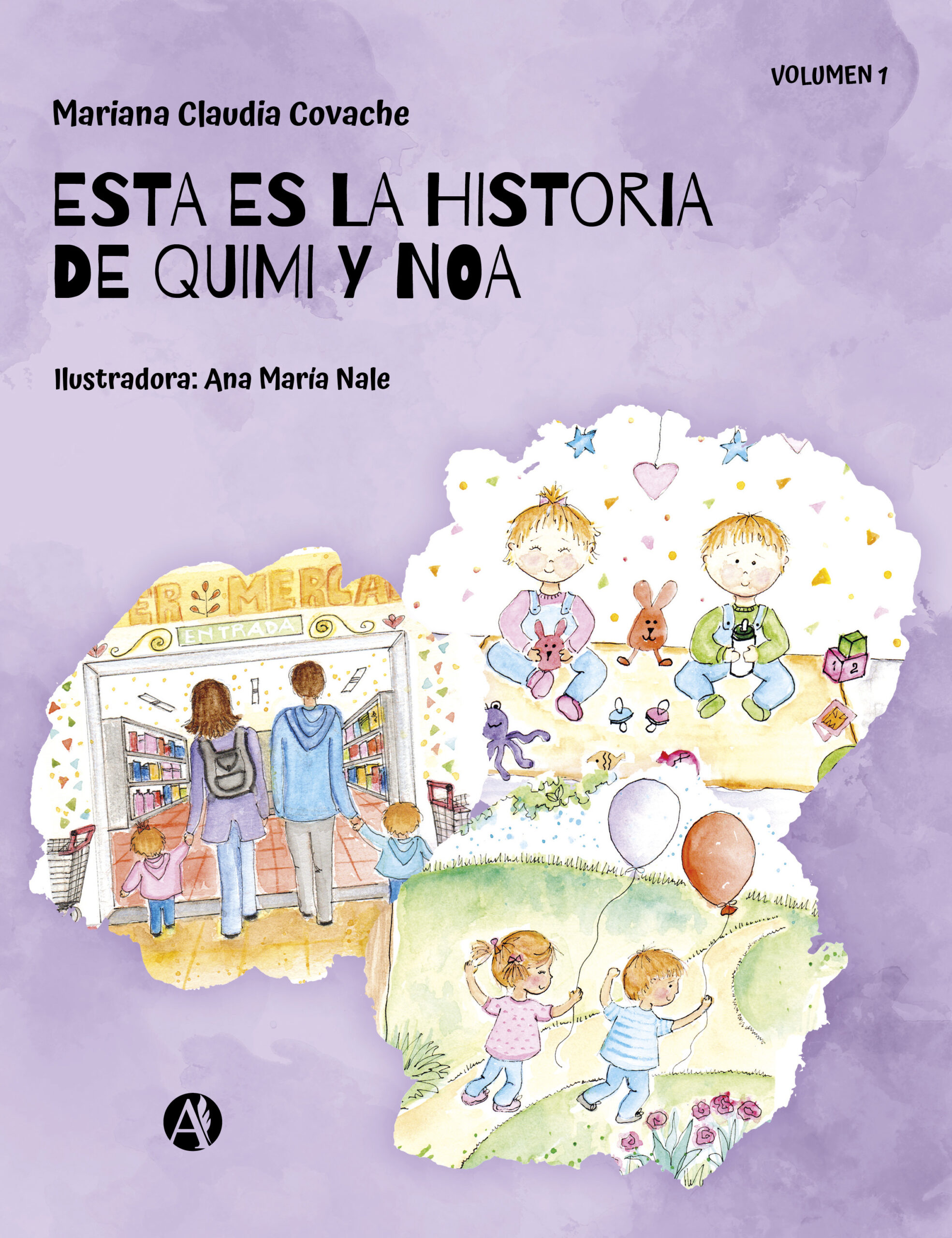 Portada del libro Esta es la historia de Quimi y Noa de Mariana Claudia Covache