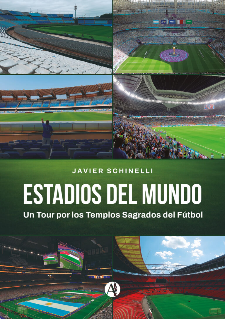 Portada del libro Estadios del Mundo de Javier Schinelli.