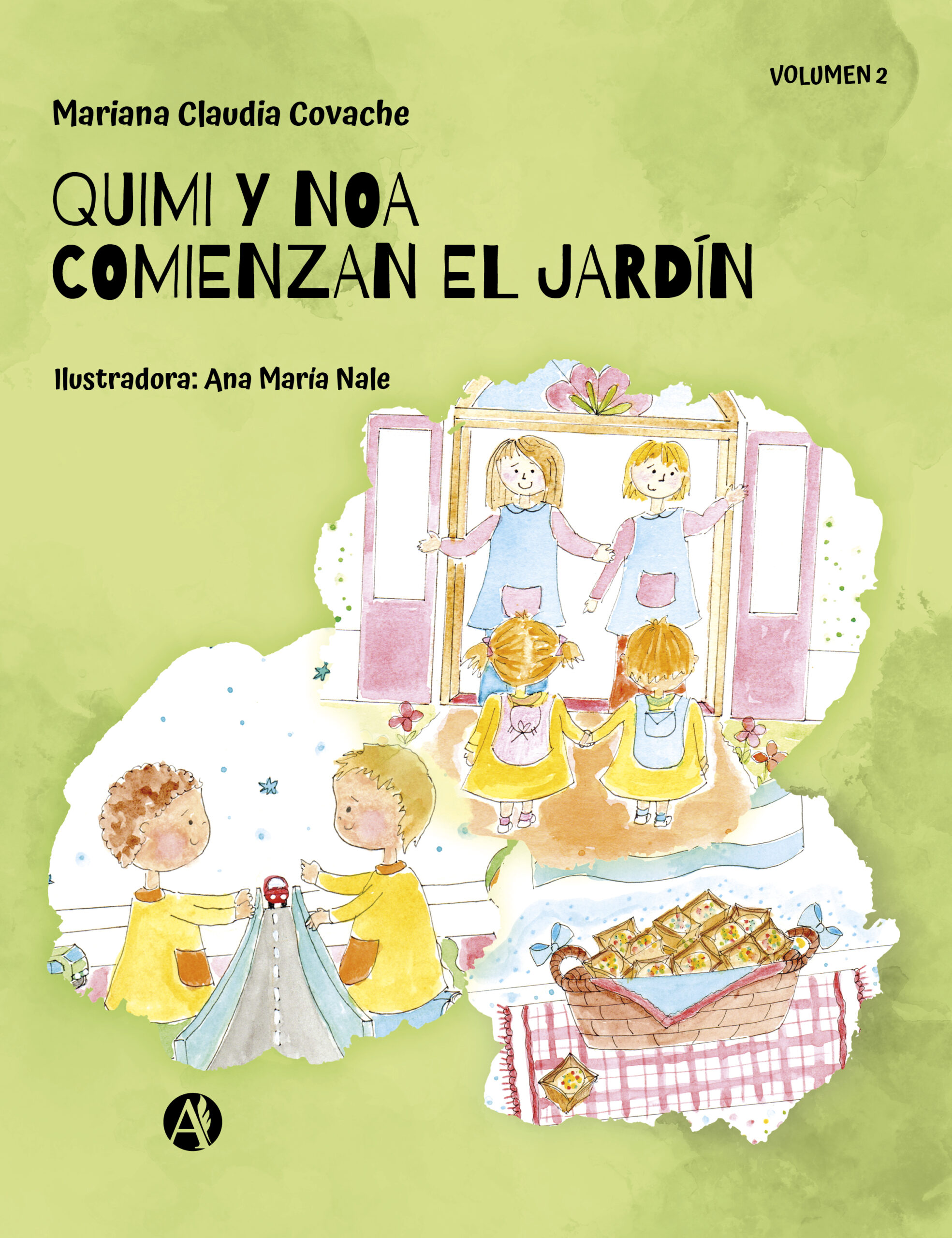Portada del libro Quimi y Noa comienzan el Jardín de Mariana Claudia Covache