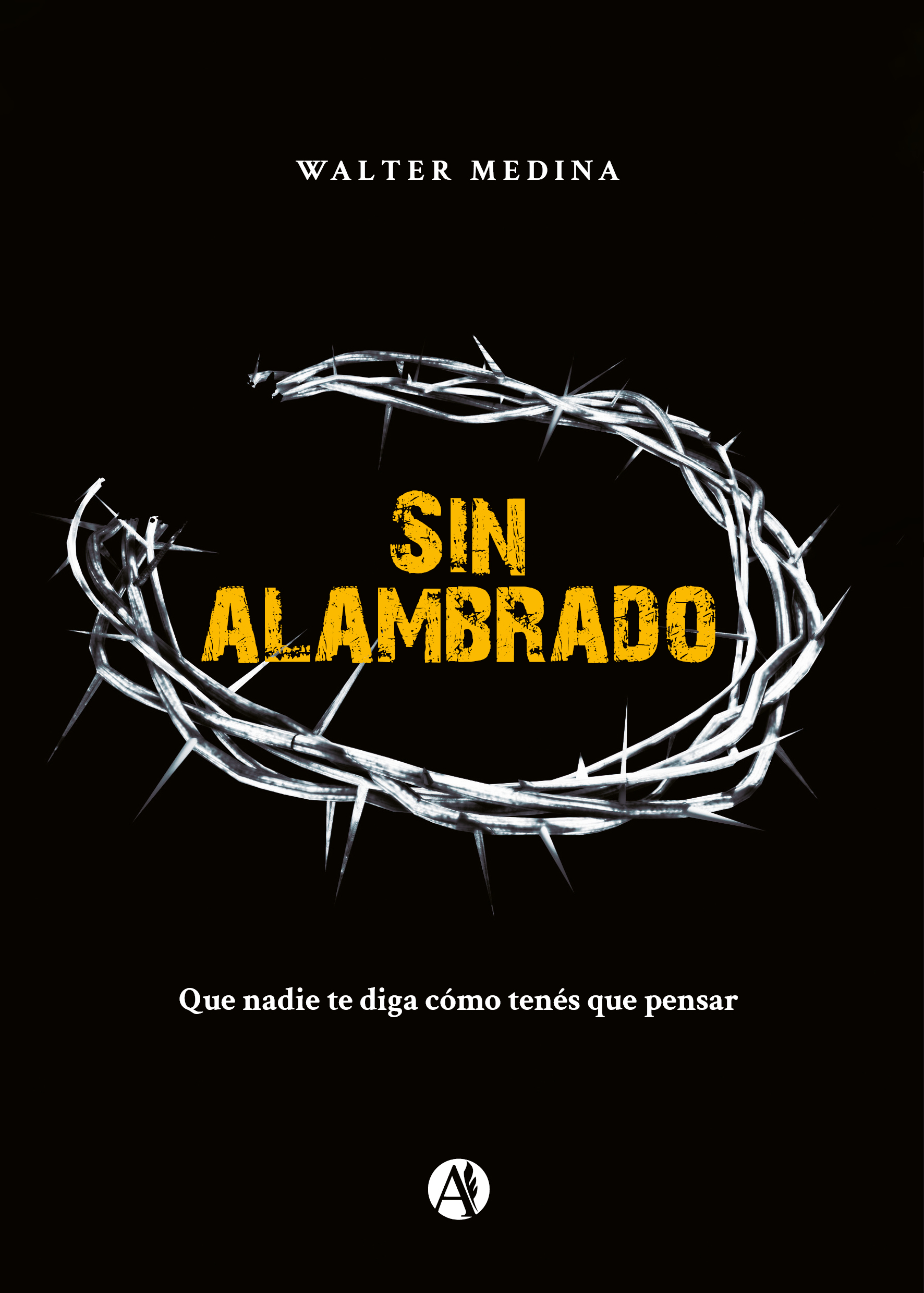 Portada del libro Sin alambrado de Walter Medina.